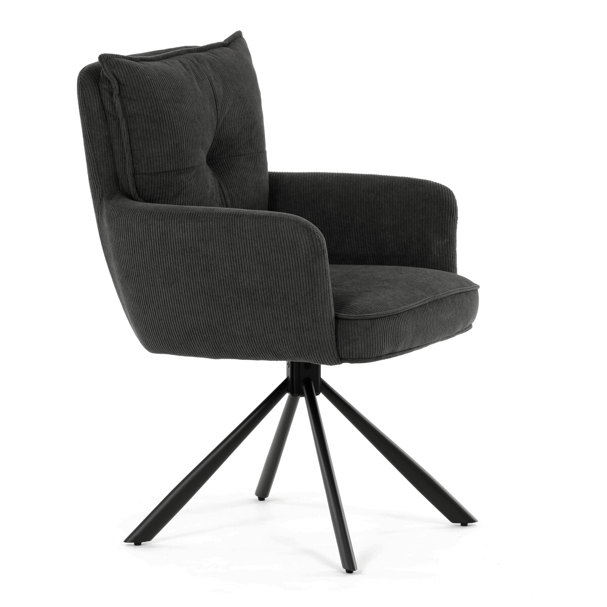 Jedálenská stolička látka/kov HC-X1128 Sivá
