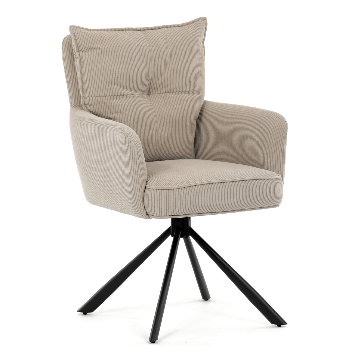 Jedálenská stolička látka/kov HC-X1128 Sivá
