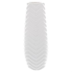 Váza keramická, bílá
