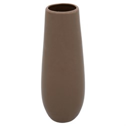 Váza keramická - mírně zaoblená, cappuccino perleť
