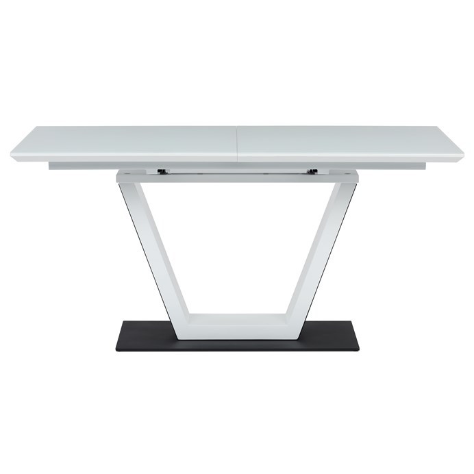 Jedálenský stôl rozkladací 160x90cm, mdf, biela, HT-D1931 WT