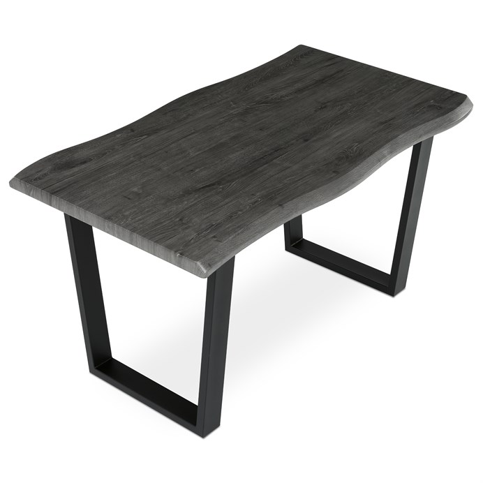 Jedálenský stôl 140x80cm, mdf, sivý dub, HT-F4214 GREY