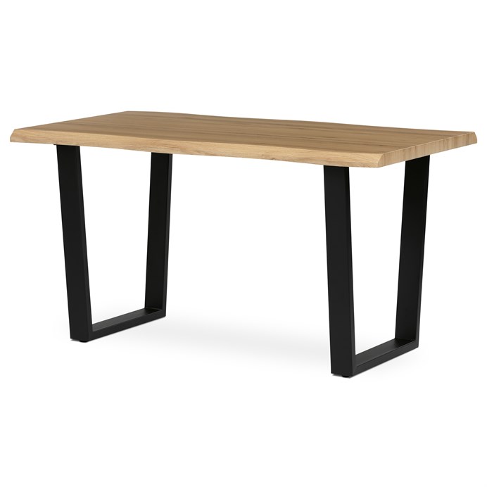 Jedálenský stôl 140x80cm, mdf, divoký dub, HT-F4214 OAK