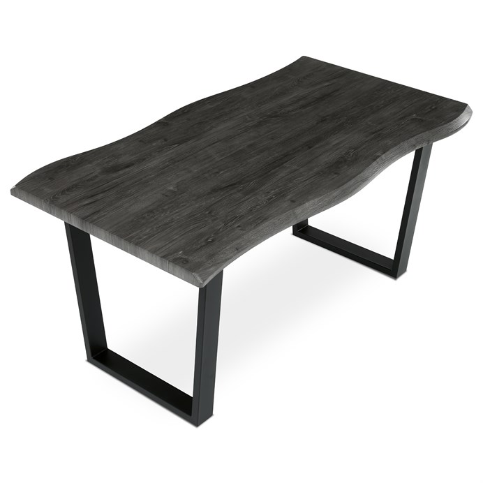 Jedálenský stôl 160x90cm, mdf, sivý dub, HT-F4216 GREY