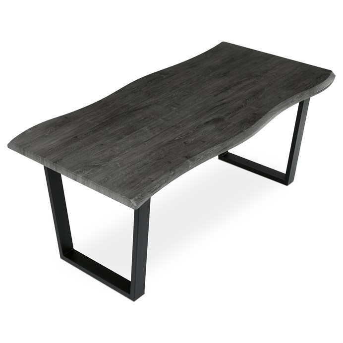 Jedálenský stôl 180x90cm, mdf, sivý dub, HT-F4218 GREY