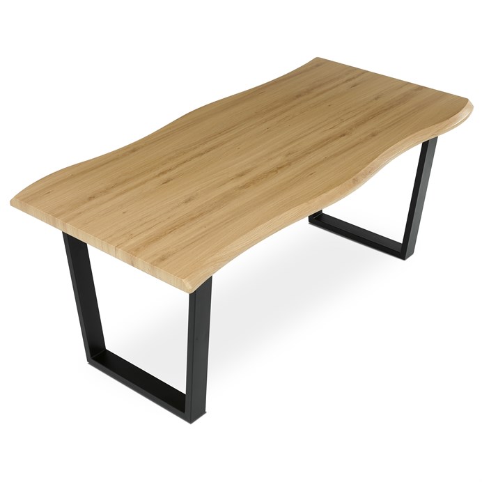 Jedálenský stôl 180x90cm, mdf, divoký dub, HT-F4218 OAK