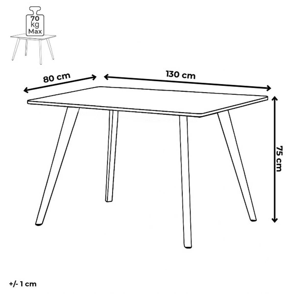 Jedálenský stôl HT-F4413 OAK