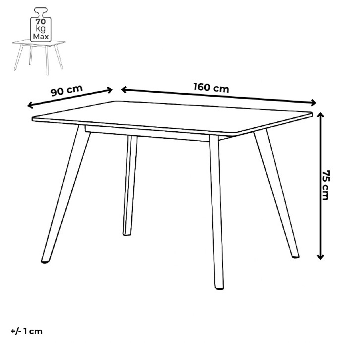 Jedálenský stôl HT-F4416 OAK