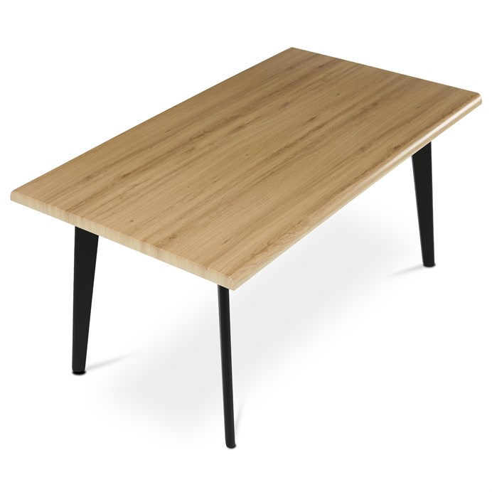 Jedálenský stôl 160x90cm, mdf, old wood, HT-F4416 OAK