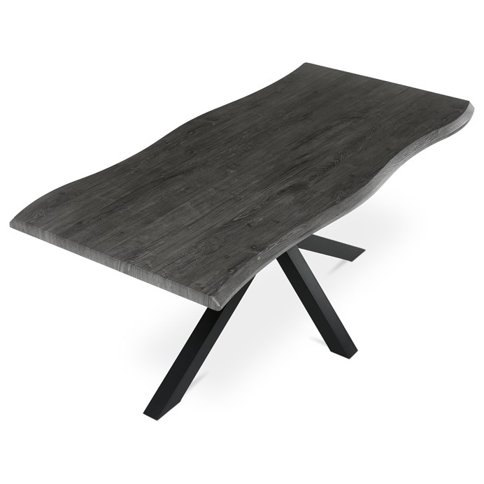 Jedálenský stôl 180x90cm, mdf, old wood, HT-F4618 GREY