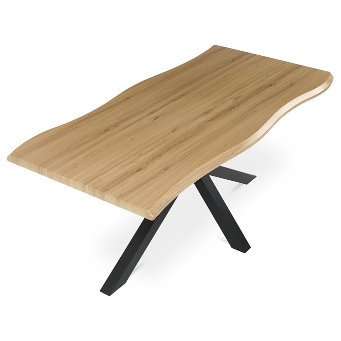 Jedálenský stôl 180x90cm, mdf, old wood, HT-F4618 OAK