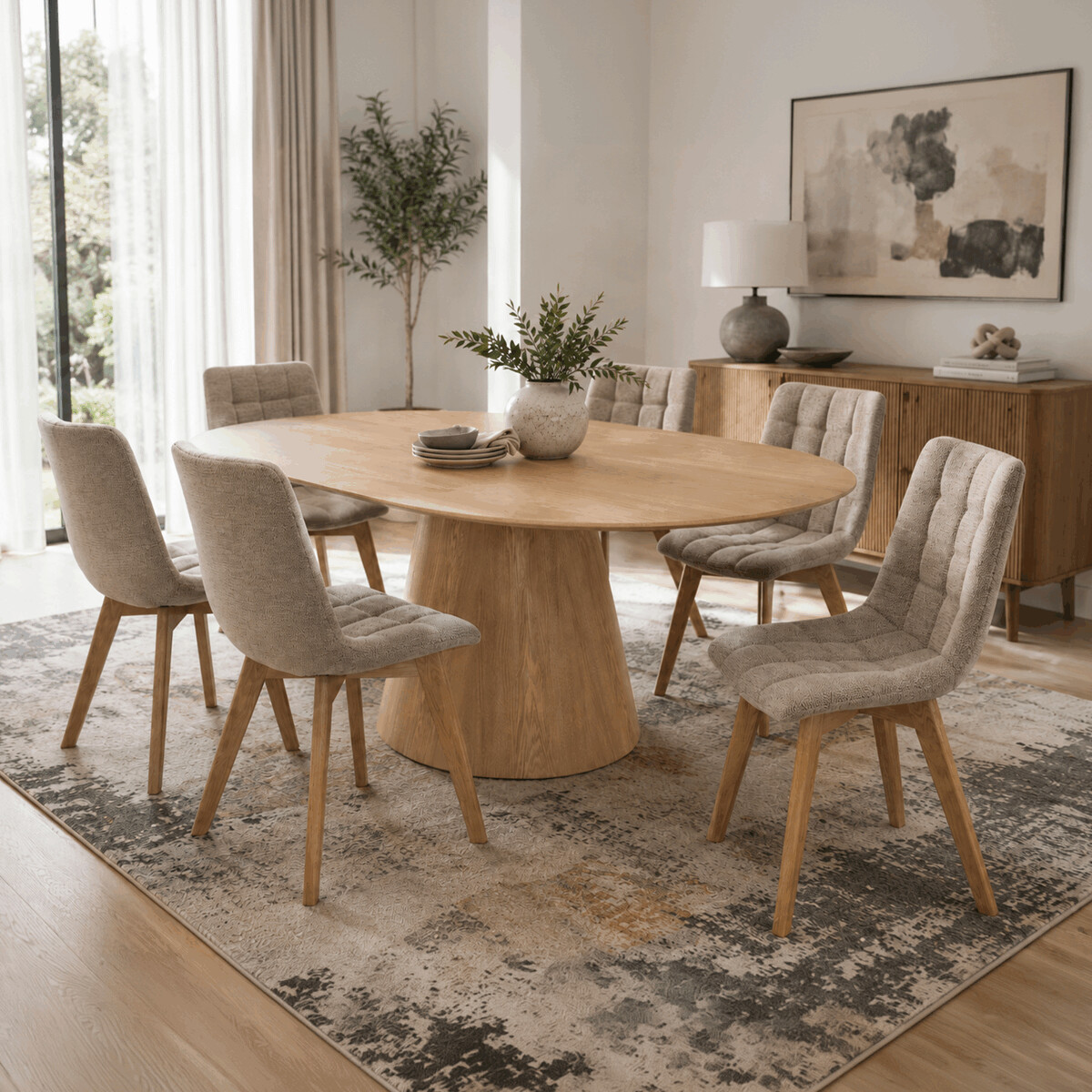 Oválný jídelní stůl 160x90cm HT-L3523 Autronic (foto 2)