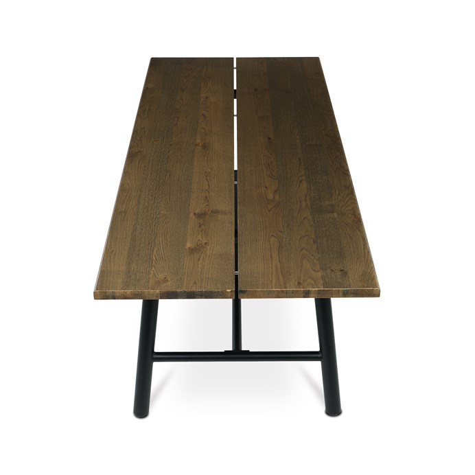 Jedálenský stôl 220x90cm, masív, orech, HT-T1822 WAL