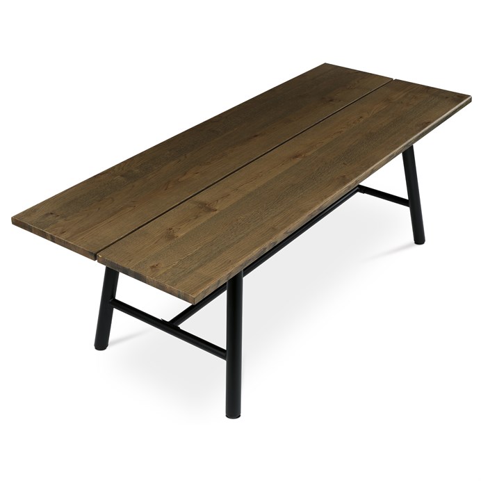 Jedálenský stôl 220x90cm, masív, orech, HT-T1822 WAL