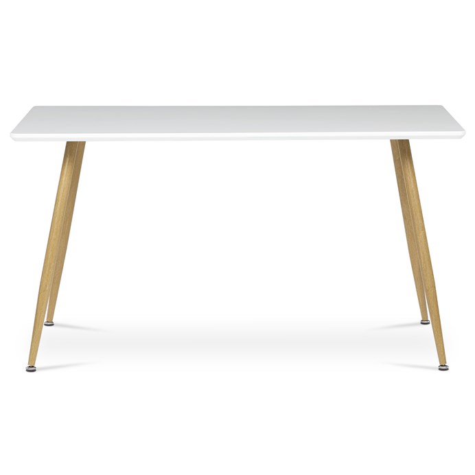 Jedálenský stôl 140x80cm, mdf, biela, HT-W1214 WT