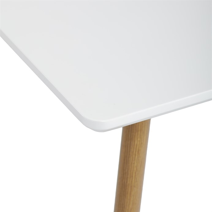 Jedálenský stôl 140x80cm, mdf, biela, HT-W1214 WT