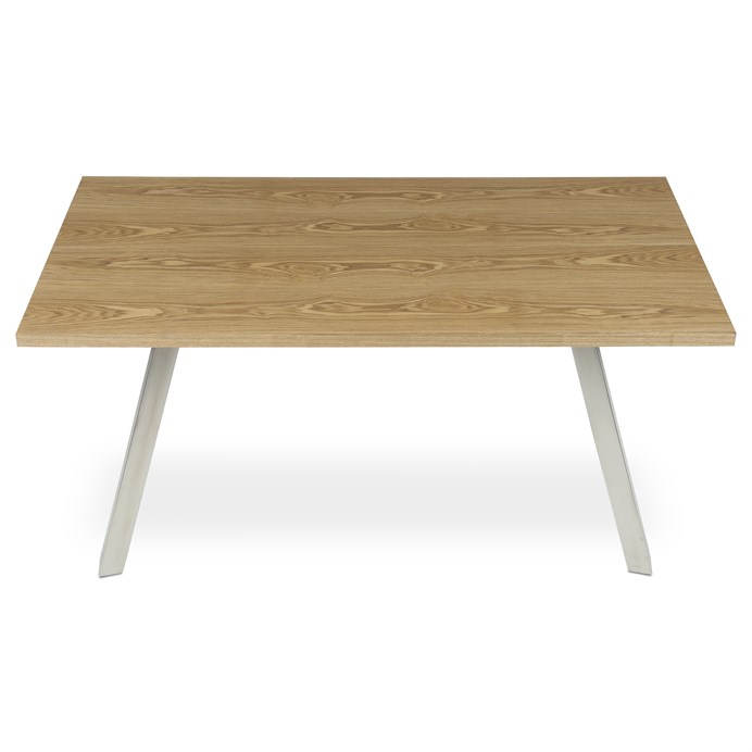 Jedálenský stôl 160x90cm, dyha, dub, HT-W1515 OAK