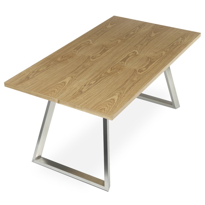 Jedálenský stôl 160x90cm, dyha, dub, HT-W1515 OAK