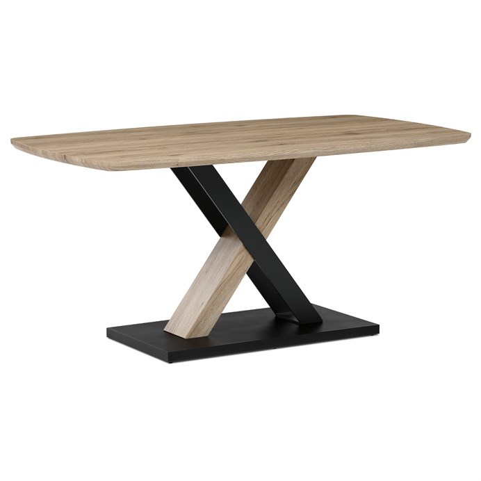 Jedálenský stôl 165x90cm, mdf, dub san remo, HT-W1570 SRE