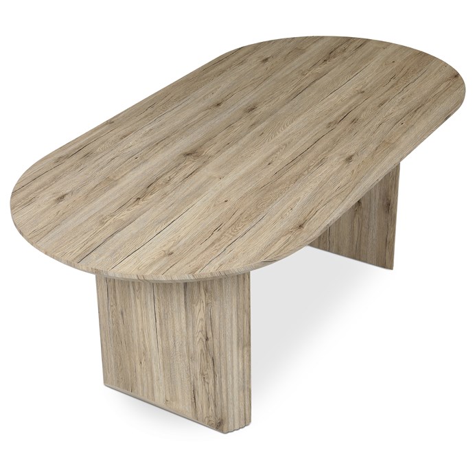 Jedálenský stôl 200x100cm, mdf, dub san remo, HT-W1578 SRE