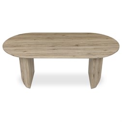 Stůl jídelní, 200x100x76 cm, MDF deska, 3D dekor dub san remo.