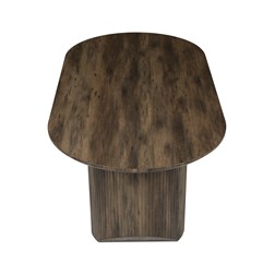 Stůl jídelní, 200x100x77 cm, MDF deska, 3D dekor ořech.