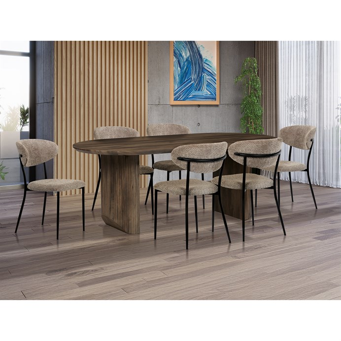 Jedálenský stôl 200x100cm, mdf, orech, HT-W1578 WAL