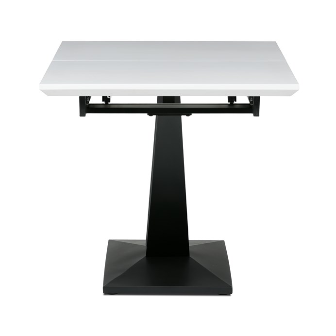 Jedálenský stôl rozkladací 140-180x85 cm, mdf, biela, HT-W1630 WT