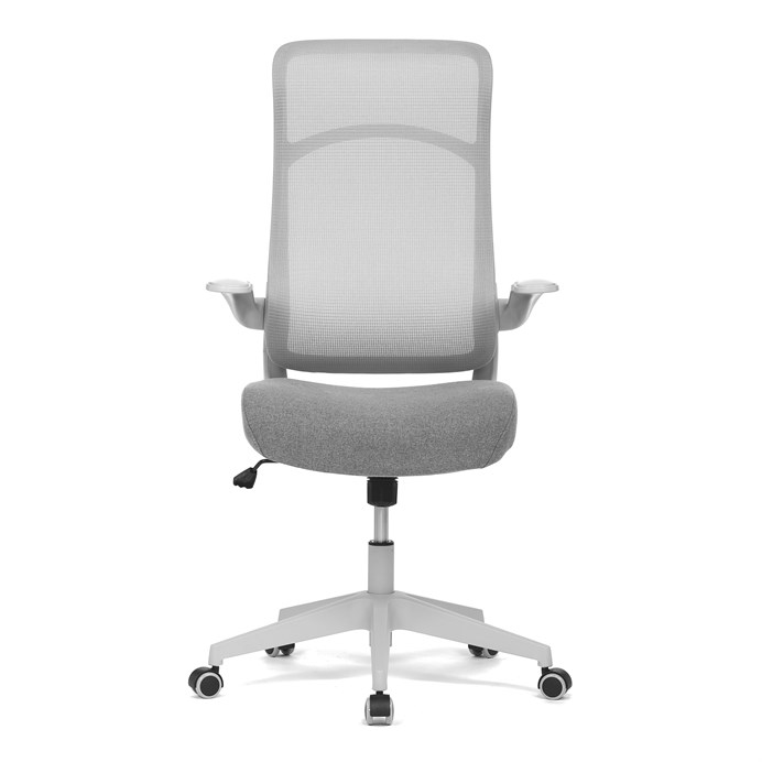 Kancelárska stolička, houpací  mech., šedá MESH, plast. Kříž KA-A182 GREY