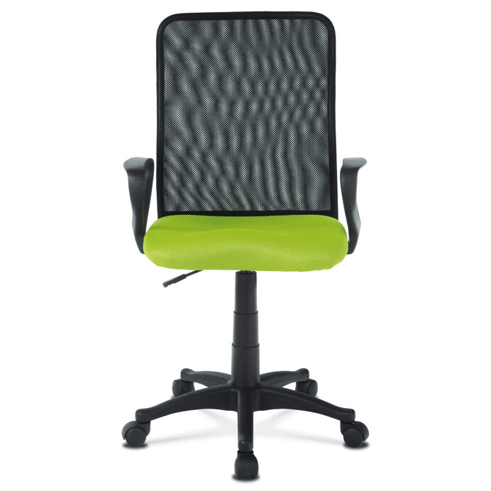 kancelárska stolička, látka MESH zelená / čierna KA-B047 GRN