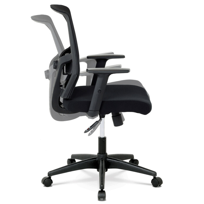 Kancelárska stolička, látka čierna KA-B1012 BK