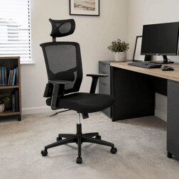 Kancelárska stolička  KA-B1013 BK