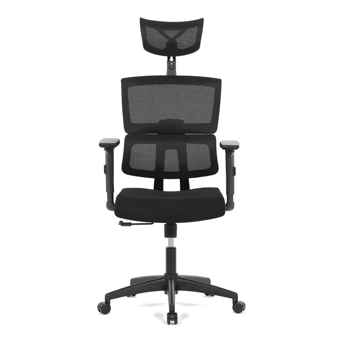 Kancelárska stolička, hojdací mechanizmus, čierna sieťovina, KA-B1025 BK