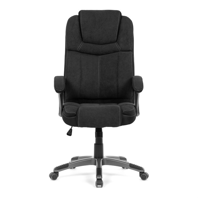 Kancelárske kreslo, hojdací mechanizmus, čierna látka, KA-C715 BK2