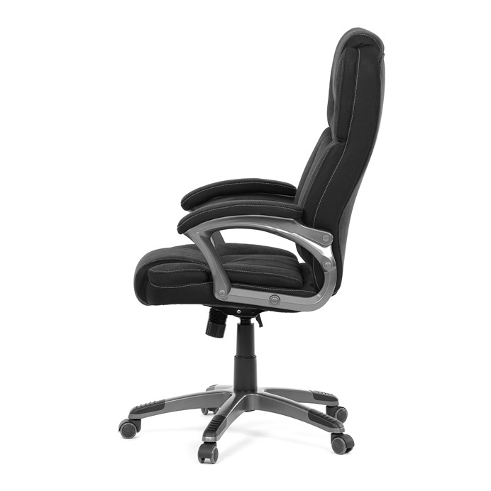 Kancelárske kreslo, hojdací mechanizmus, čierna látka, KA-C715 BK2