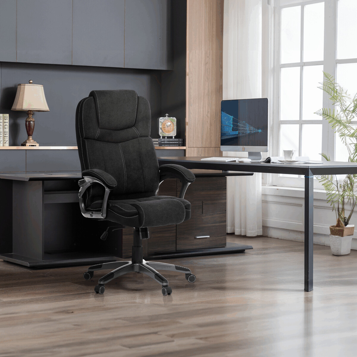 Kancelárska stolička KA-C715 BK2 Čierna