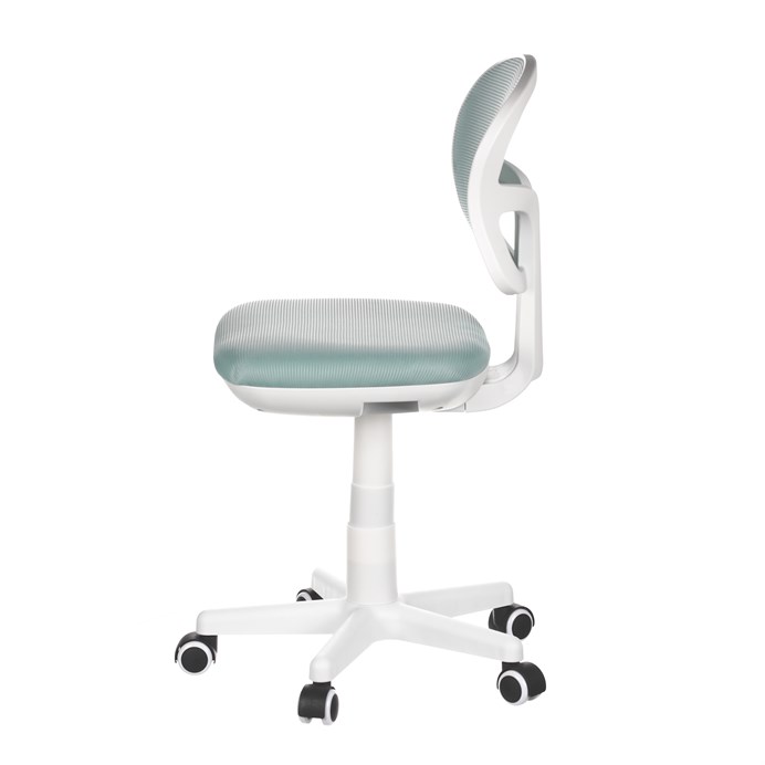 Detská stolička, výškovo nastaviteľná, modrá sieťovina, KA-C801 BLUE