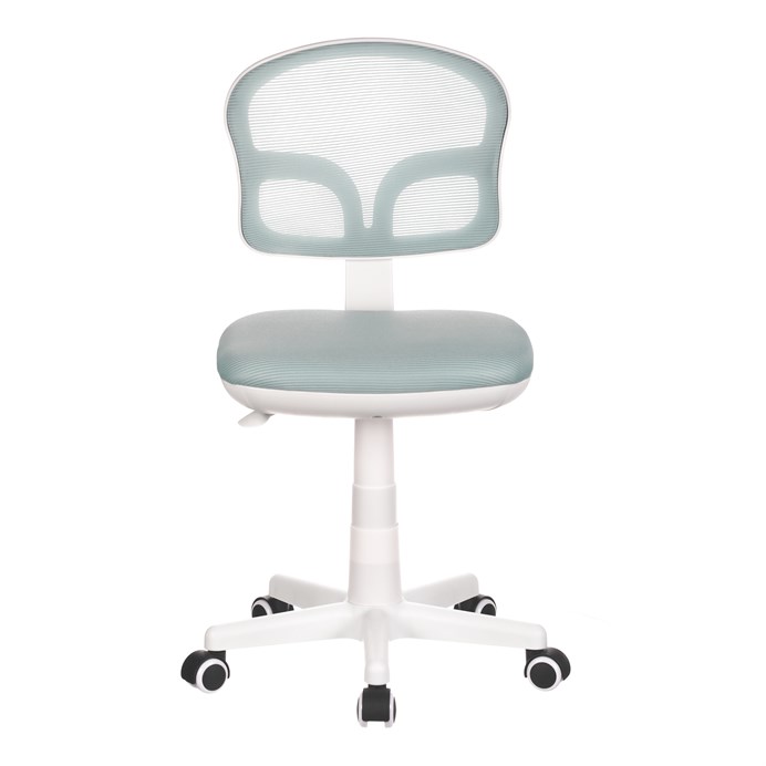 Detská stolička, výškovo nastaviteľná, modrá sieťovina, KA-C801 BLUE