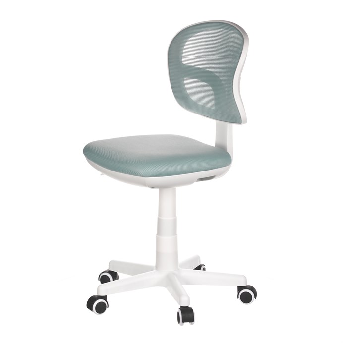 Detská stolička, výškovo nastaviteľná, modrá sieťovina, KA-C801 BLUE