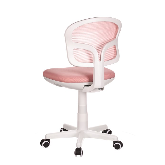 Detská stolička, výškovo nastaviteľná, ružová sieťovina, KA-C801 PINK