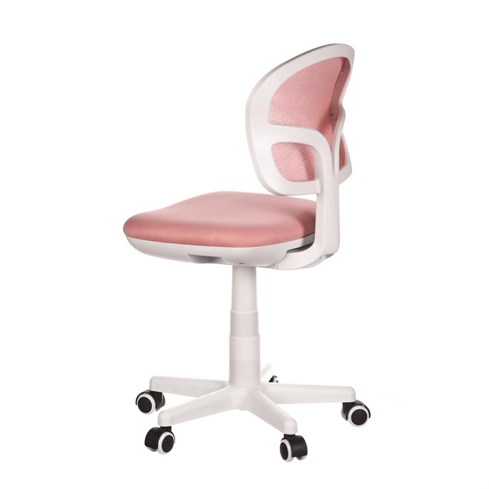 Detská stolička, výškovo nastaviteľná, ružová sieťovina, KA-C801 PINK