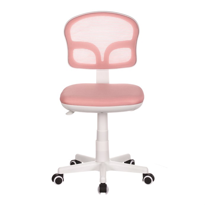 Detská stolička, výškovo nastaviteľná, ružová sieťovina, KA-C801 PINK