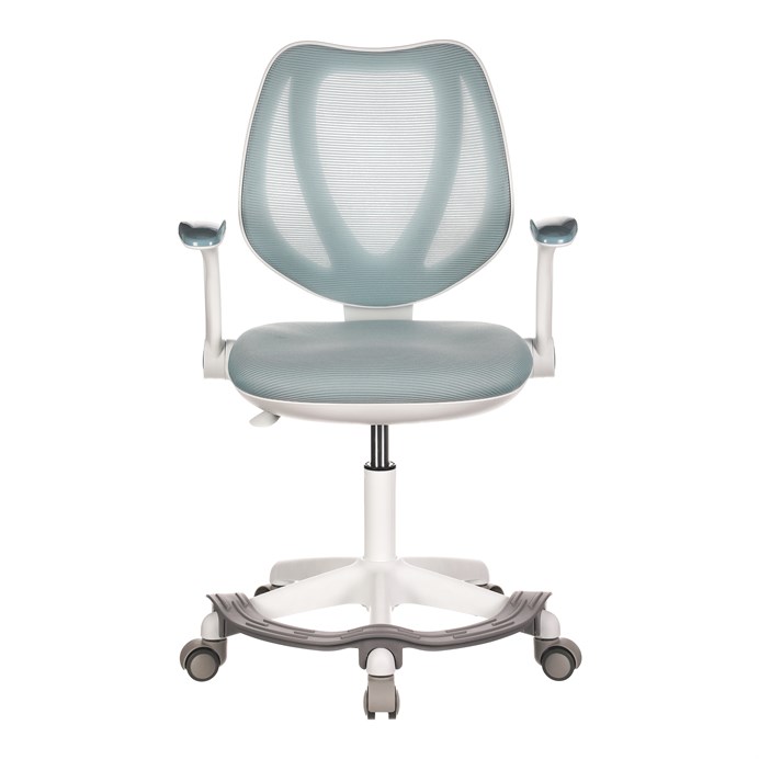 Detská stolička, výškovo nastaviteľná, modrá sieťovina, KA-C806 BLUE