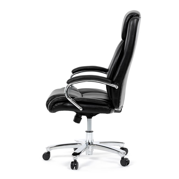 Kancelárske kreslo, hojdací mechanizmus, čierna ekokoža, KA-F1385 BK