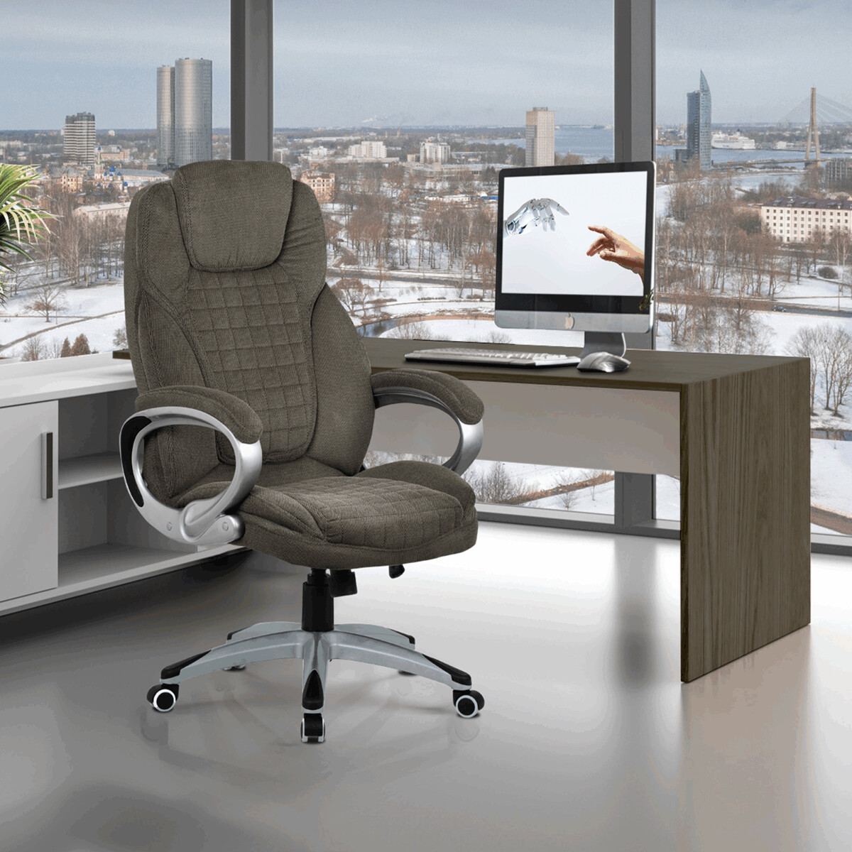 Kancelárske kreslo KA-G196 GREY2