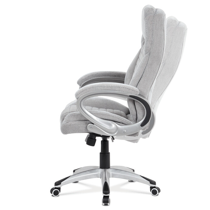 Kancelárska stolička, látka sivá s prešitím KA-G196 SIL2