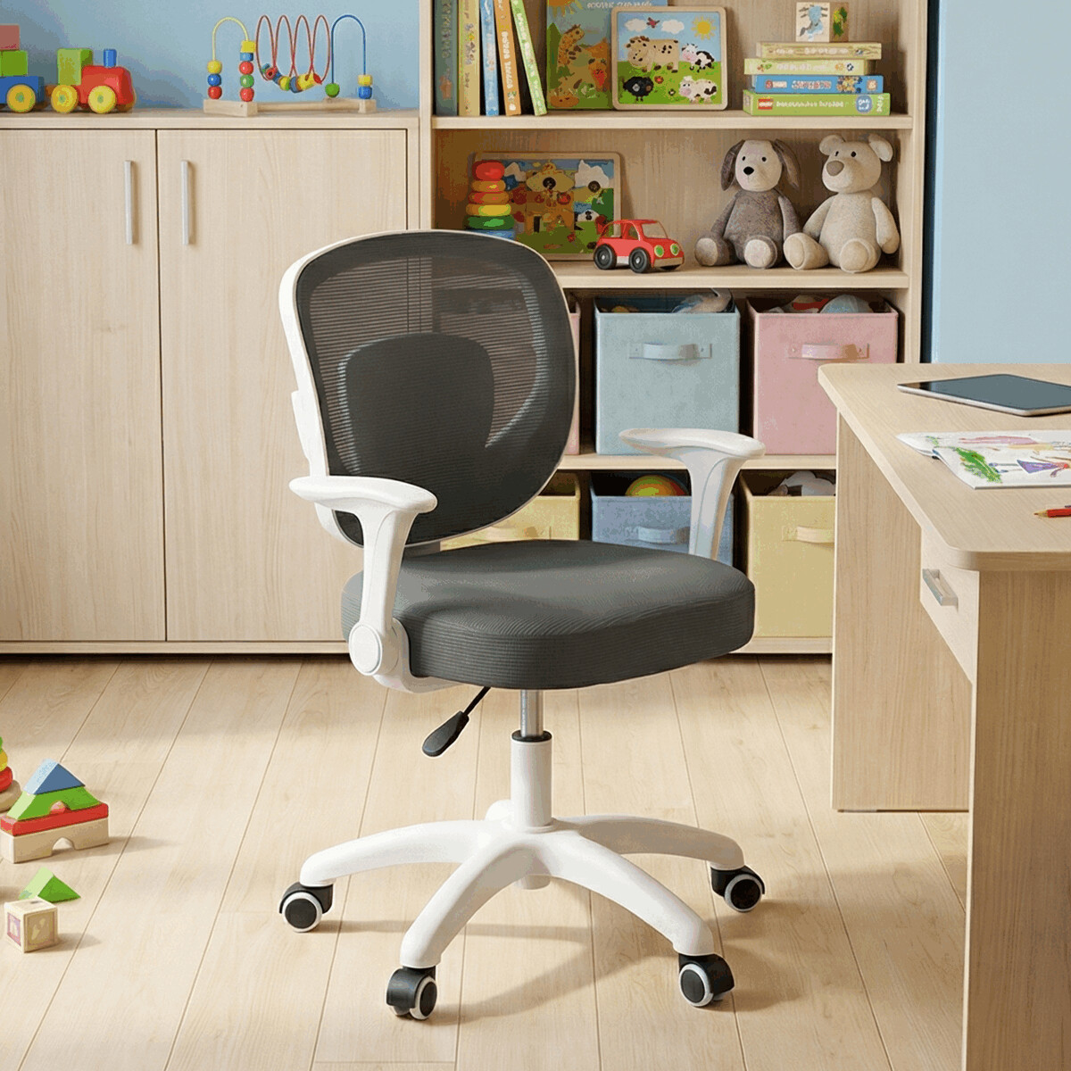 Detská pracovná stolička KA-K1062 GREY Zelená
