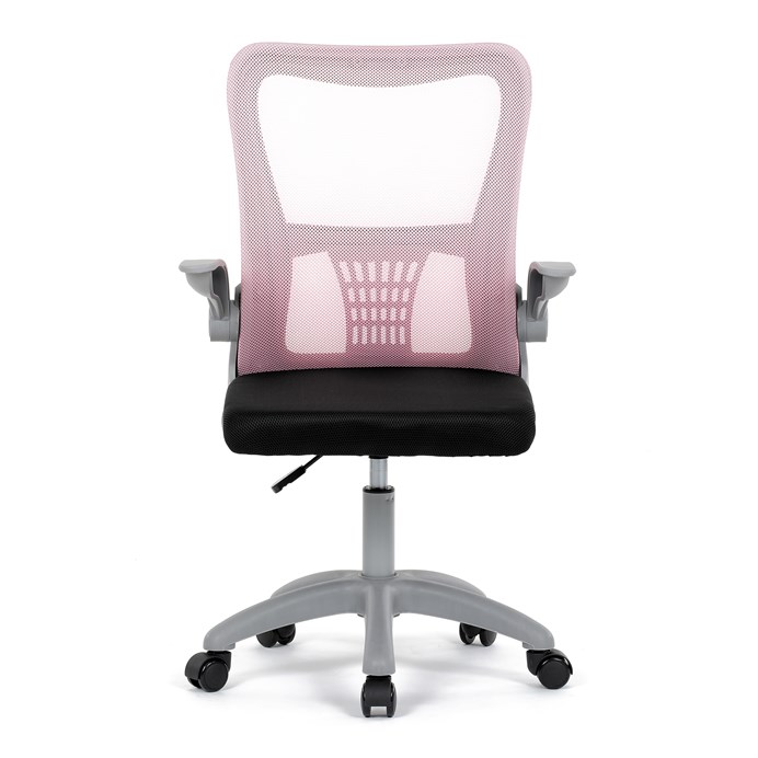 Detská stolička, výškovo nastaviteľná, ružová sieťovina, KA-K2008 PINK