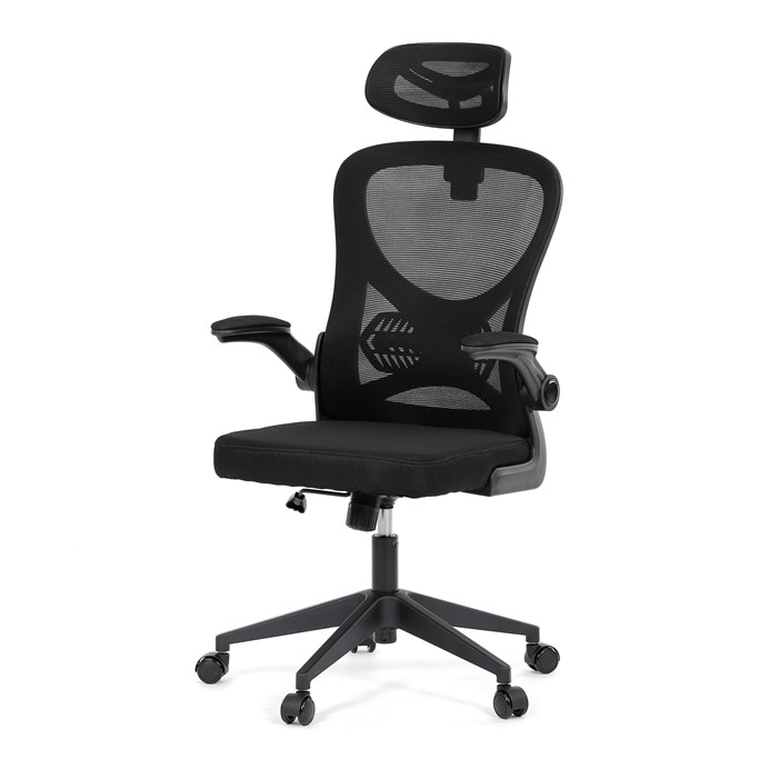 Kancelárska stolička, hojdací mechanizmus, čierna, KA-K2021 BK