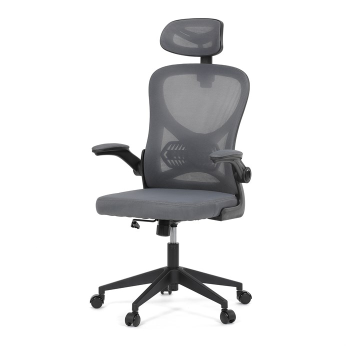 Kancelárska stolička, hojdací mechanizmus, sivá, KA-K2021 GREY